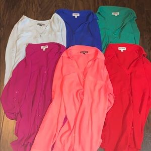 6 Express work shirts!